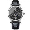 Reloj Automático Tevise T867A, ptaleado y negro correa negra gran reloj de lujo en reloCol