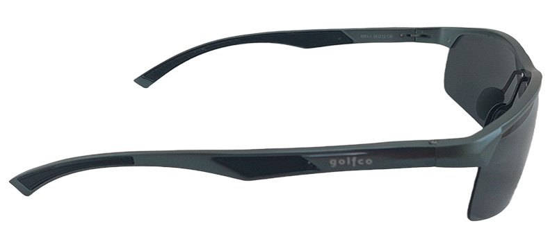 Gafas de sol golfco Mod 06 Gun Metal polarizadas lente negro 01